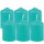 Stumpenkerzen Ø4xH6cm 6er-Pack Türkis