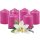 Stumpenkerzen Ø4xH6cm 6er-Pack Rose