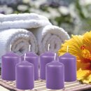 Stumpenkerzen Ø4xH6cm 6er-Pack Lila