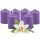 Stumpenkerzen Ø4xH6cm 6er-Pack Lila