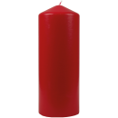 Stumpenkerzen Ø6cm x 13,5cm - Rubinrot