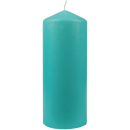 Stumpenkerzen Ø6cm x 13,5cm - Türkis