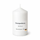 Stumpenkerzen 25h Brenndauer Ø6xH10 cm Weiß 1er-Pack