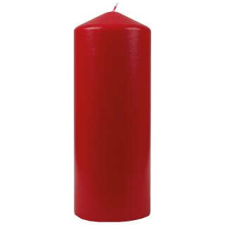 Stumpenkerzen Ø6cm x 17cm Rubinrot