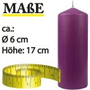 Stumpenkerzen Ø6cm x 17cm Lila