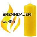 Stumpenkerzen Ø6cm x 17cm Gelb