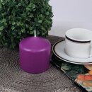 Stumpenkerzen Ø8cm x 8cm - Violett