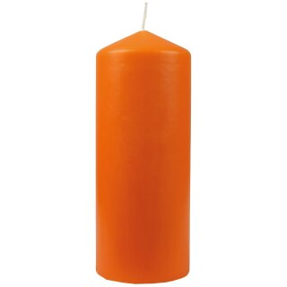 Stumpenkerzen Ø8cm x 20cm - Ocker