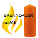 Stumpenkerzen Ø8cm x 20cm - Ocker