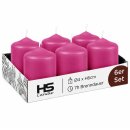 Stumpenkerzen Ø4xH6cm 6er-Pack/12er-Pack