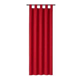 Dekoschal Ellen Schlaufen, 140x145cm - Rot