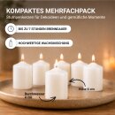Stumpenkerzen Ø4xH6cm Creme 6er Pack