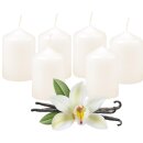 Stumpenkerzen Ø4xH6cm Elfenbein 6er Pack