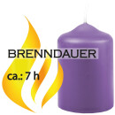Stumpenkerzen Ø4xH6cm Lila 12er Pack