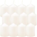 Stumpenkerzen Ø4xH6cm Elfenbein 12er Pack