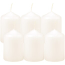 Stumpenkerzen Ø4xH6cm Elfenbein 12er Pack