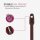 Vitragestangen ausziehbar 2er-Pack Dunkelbraun 40-60 cm + 4 Klemmträger