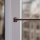Vitragestangen ausziehbar 2er-Pack Dunkelbraun 110-150 cm + 4 Klemmträger
