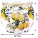 Duftkerze im Glas "Motiv" 22h Lemon