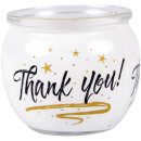 Duftkerze im Glas mit Spruch  Thank You