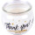 Duftkerze im Glas mit Spruch  Thank You