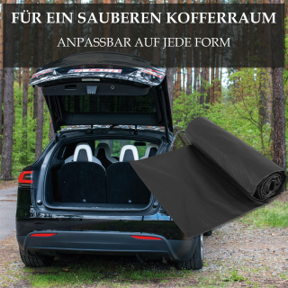 Anti Rutschmatte Kofferraummatte Laderaumschutz universal XL 150x120cm  Schwarz