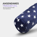 Nackenrolle für Reisen Blau Sterne 16x30cm