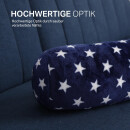 Nackenrolle für Reisen Blau Sterne 16x30cm