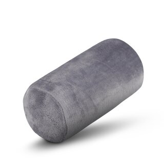 Nackenrolle für Reisen Grau 16x30cm