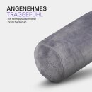 Nackenrolle für Reisen Grau 16x30cm