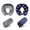 Nackenrolle für Reisen Grau 16x30cm