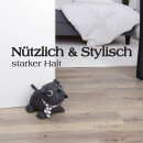 Türstopper Mops Anthrazit 25x20cm