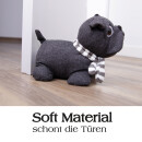 Türstopper Mops Anthrazit 25x20cm