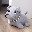 Türstopper Mops Silber 25x20cm