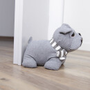 Türstopper Mops Silber 25x20cm