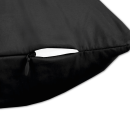 Seitenschläfer Kissenhülle 40x140cm + Premium Kissen schwarz - jet black