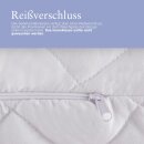 Seitenschläfer Kissenhülle 40x140cm + Premium Kissen beige - creme