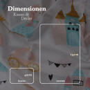 Kinderbettwäsche 2-teilig Baumwolle 100x135/40x60cm Prinzessin