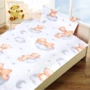 Kinderbettwäsche 2-teilig Baumwolle 100x135/40x60cm Bärchen Wolke