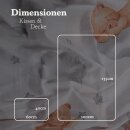 Kinderbettwäsche 2-teilig Baumwolle 100x135/40x60cm Bärchen Wolke