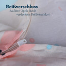 Kinderbettwäsche 2-teilig Baumwolle 100x135/40x60cm Mond Sterne Wolken