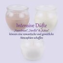 HS Candle Duftkerzen im Glas 3er-Set "Tropical" Haselnuss, Vanille, Kokos