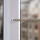 Cafehausstange Scheibenstange ausziehbar (Schrauben oder Kleben) Gold messing 75-125 cm + Klemmträger