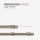 Cafehausstange Scheibenstange ausziehbar (Schrauben oder Kleben) Gold messing 125-225 cm + Klemmträger