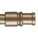 Cafehausstangen gold  - messing matt 75 - 125cm + Klemmträger