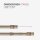 Cafehausstangen gold  - messing matt 75 - 125cm + Klemmträger