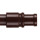 Cafehausstangen braun - dunkelbraun 125 - 225cm + Klemmträger