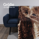 Kuscheldecke 150x200cm mit brillantem Fotodruck - Löwenbaby