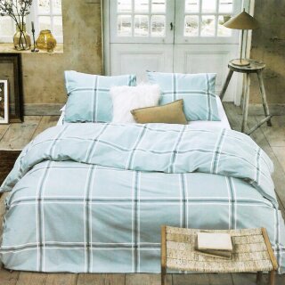 Bettwäsche-Set 2-teilig Baumwolle 135x200/80x80cm Soft Squares