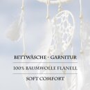Bettwäsche-Set 2-teilig Baumwolle 135x200/80x80cm Soft Squares
